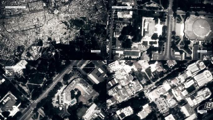 地拉那的卫星图像