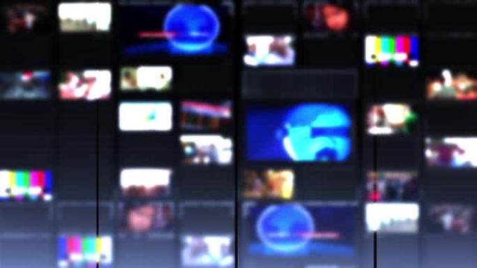电视墙，循环视频，二手新闻工作室背景循环