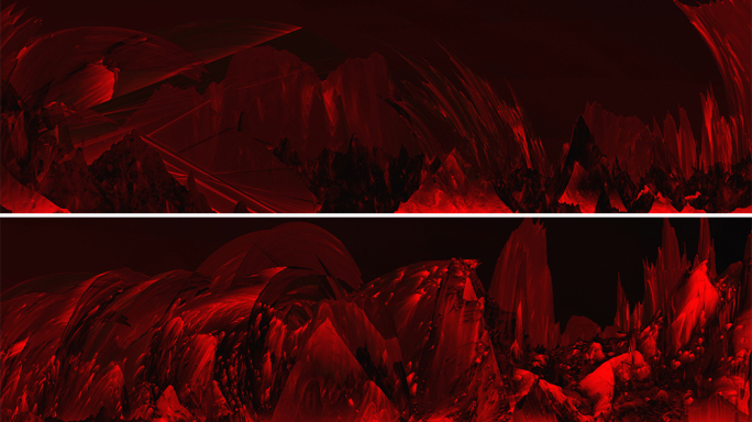 【宽屏艺术背景】红黑幻境山体氛围抽象空间