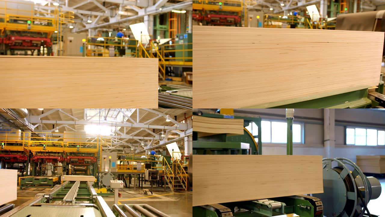 木工厂全周期的高科技生产线，用于生产胶合板，刨花板和其他木制品