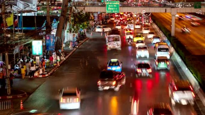 时间流逝，夜间道路交通混乱，生活中的喧嚣观念