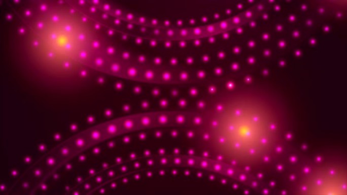 霓虹灯发光二极管抽象圆圈视频动画