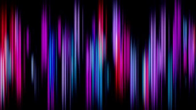 抽象充满活力的彩虹色线条，条纹动画背景。动态随机移动，移动明亮多彩的竖线。动画色块背景。