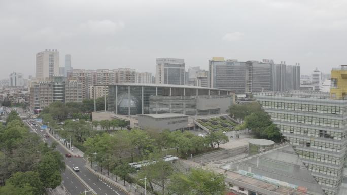 广东省东莞市科学技术博物馆六大馆航拍