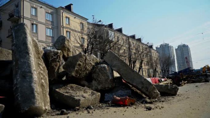 地震后被摧毁的城市