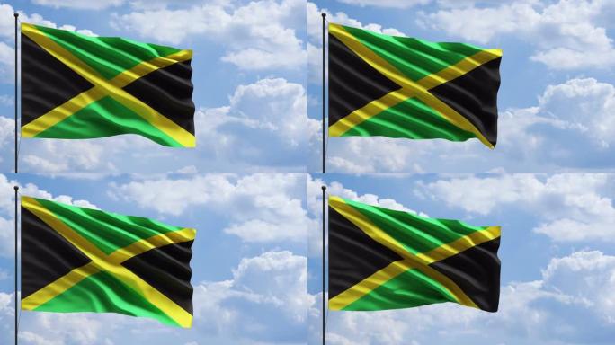 牙买加国旗中的风概念
