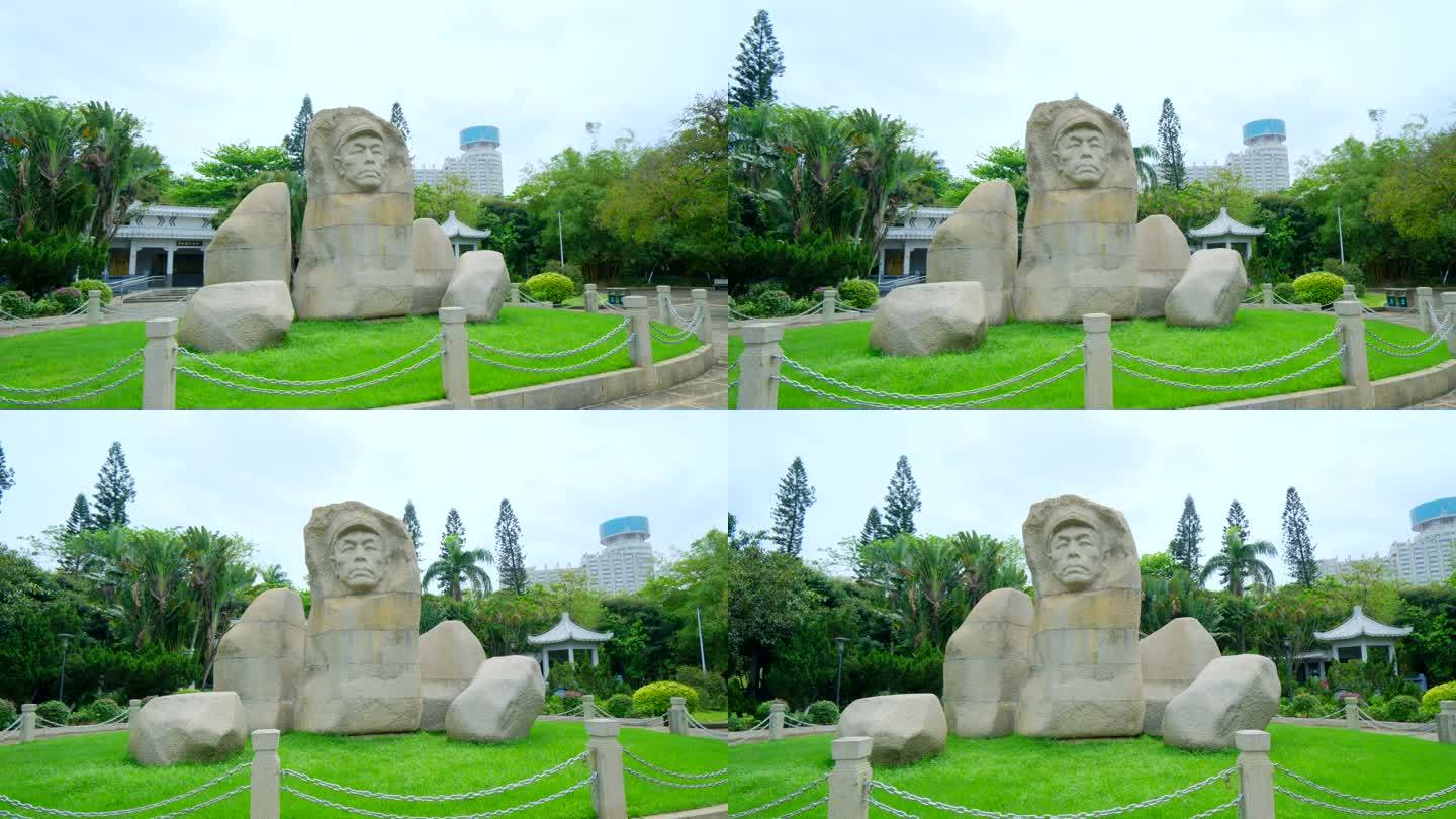 海口人民公园冯白驹将军纪念雕像