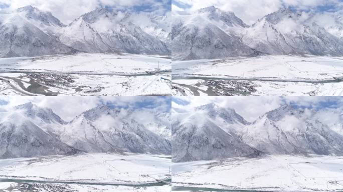 嘉黎县冰雪河流