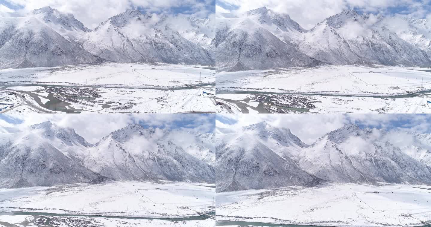 嘉黎县冰雪河流