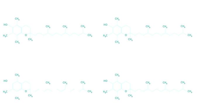 维生素e的动画分子结构