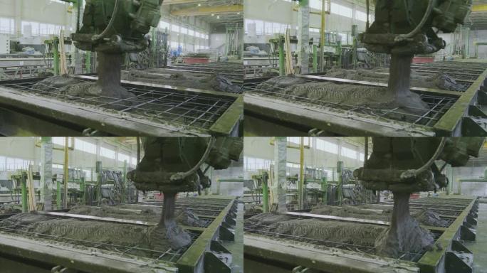 铁混凝土板的自动生产