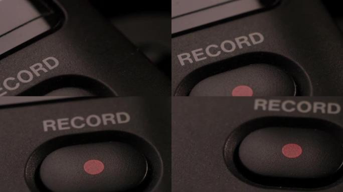 用于控制音频播放器上播放和录制的按钮。
