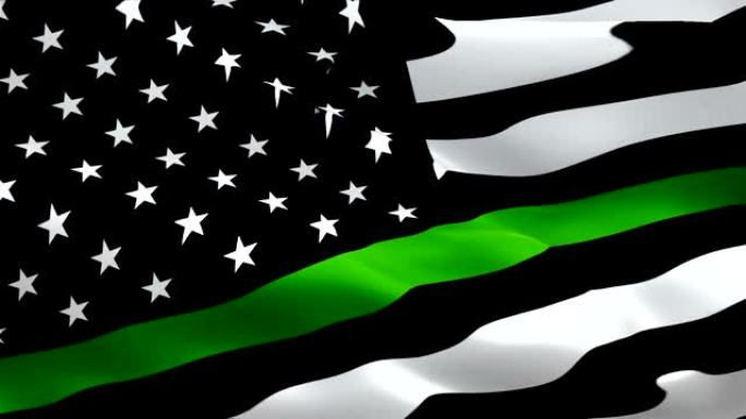 安利飞风绿线旗。支持边境巡逻人员旗帜。应急响应者巡逻。英勇的旗帜。显示你对巡逻执法的支持。紧急巡逻响