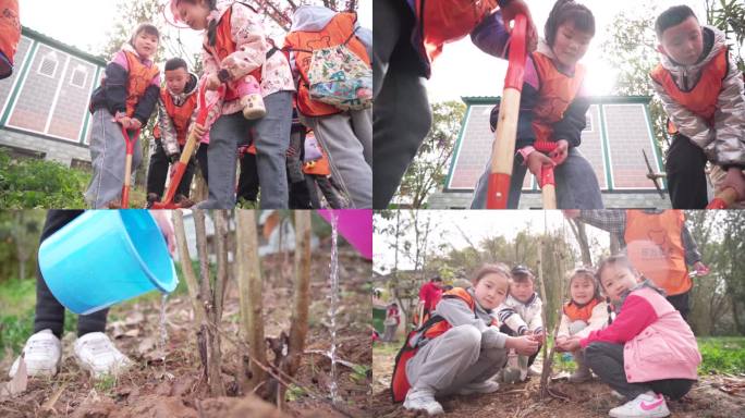 学生劳动节植树节植树