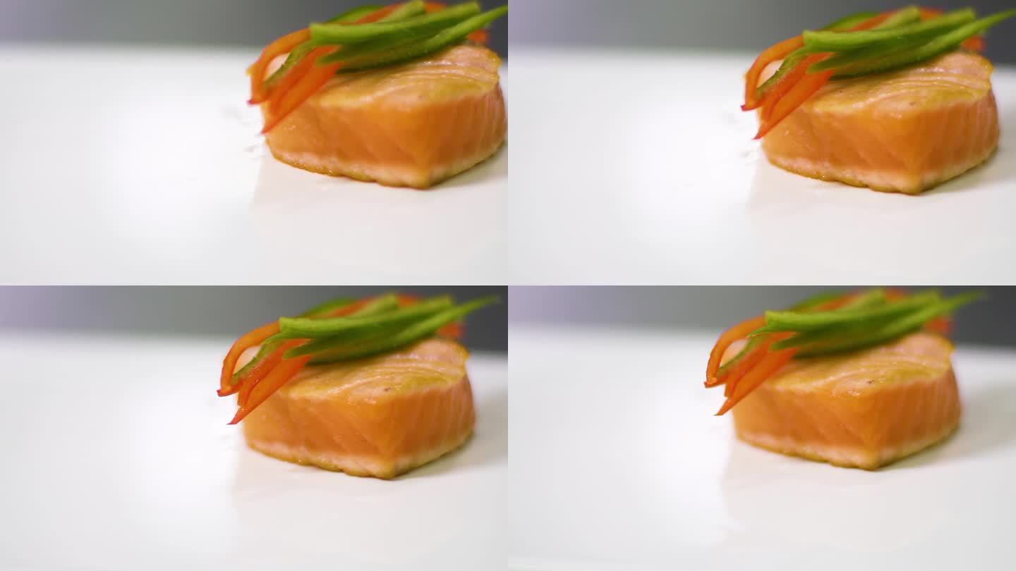 三文鱼 日本料理 日式餐饮 竖版视频素材