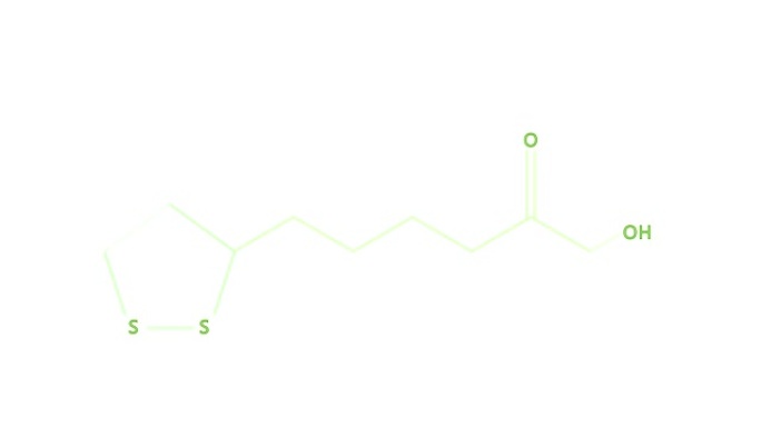 动画-维他命N或硫辛酸的结构式