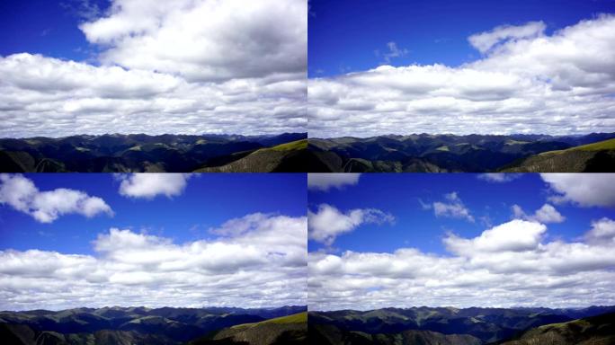 延时: 云与山景观