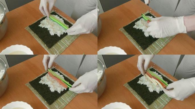 寿司制作过程