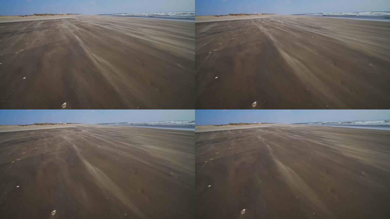 库朱库里海滩的沙尘暴