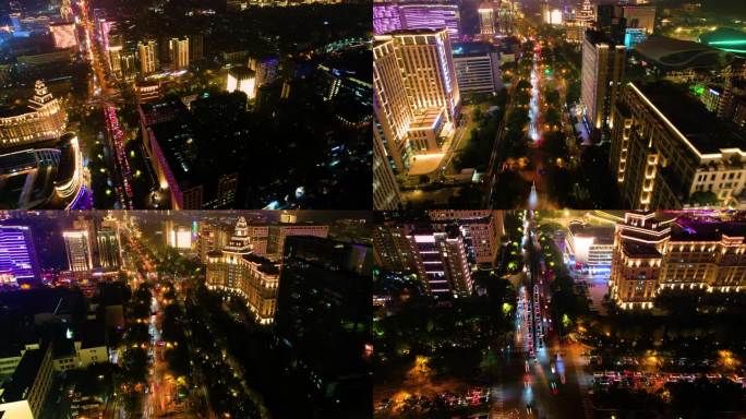 杭州西湖区天目山路黄龙路夜景车流延时_1