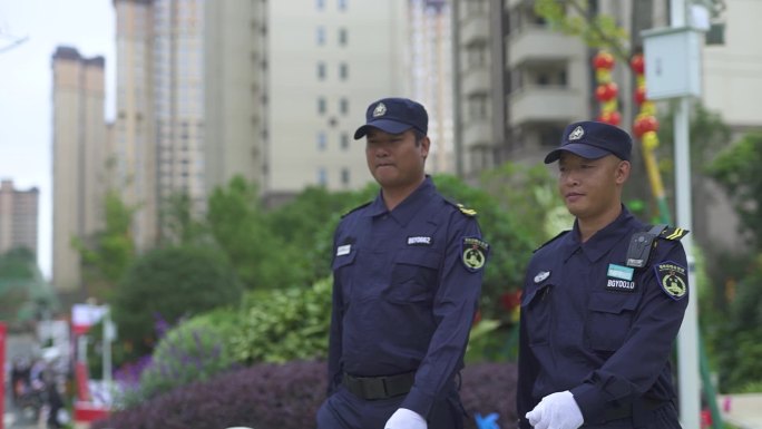 小区绿化植物 城市小区居民生活 小区