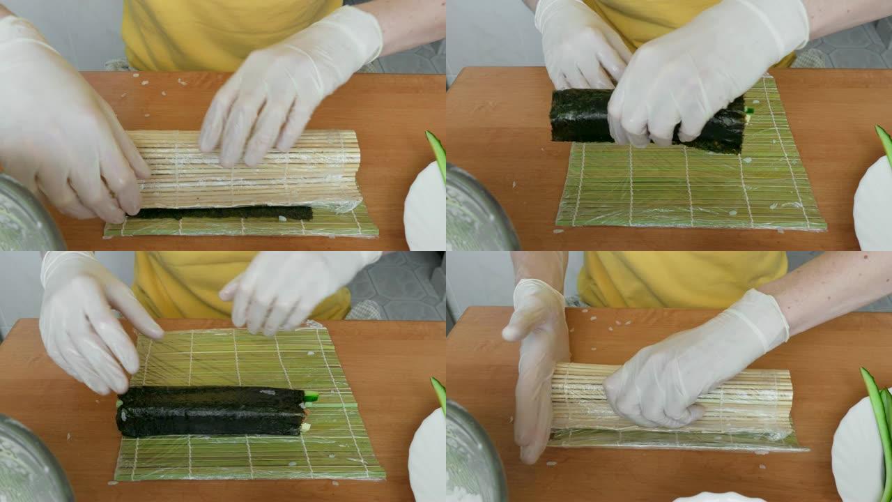 寿司制作过程