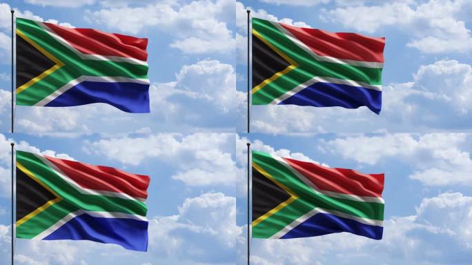 风概念中的南非共和国国旗