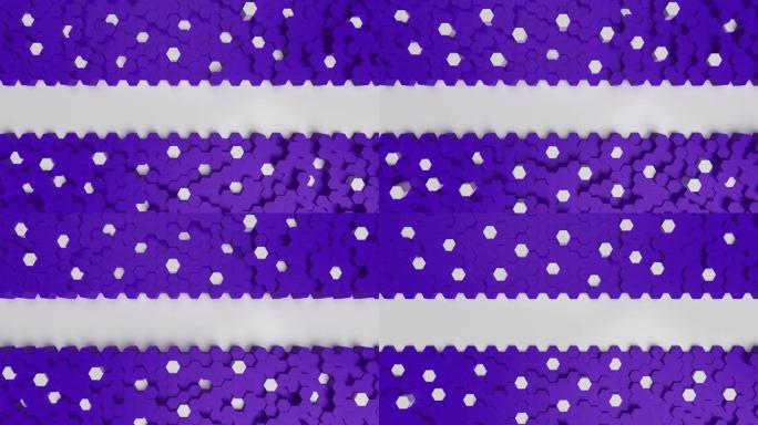 紫色4k六角墙背景