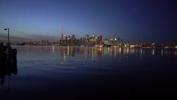 多伦多天际线夜景