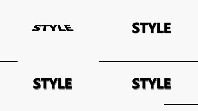 视频4k，文字风格，文字动画。视频文件小尺寸