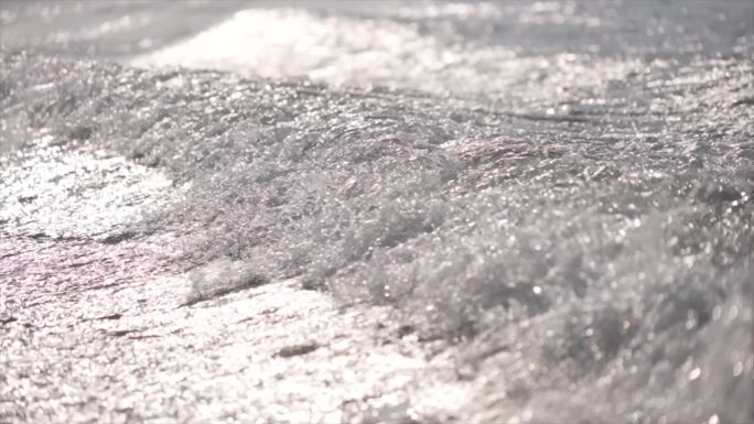 淡水湖 水花 浪花