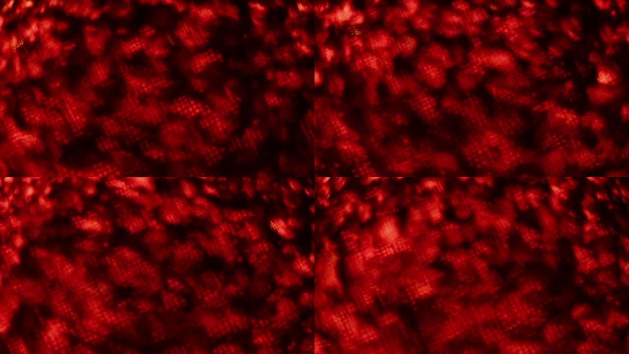 抽象红色燃烧背景全高清视频在黑暗中缓慢燃烧纹理燃烧