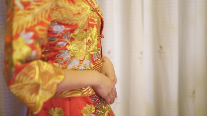 新娘 婚礼素材 中式婚服 中国服饰 汉服