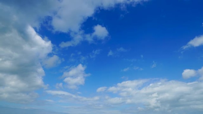 晴朗天空的风景蓝天白云蓝天空镜稀薄白云
