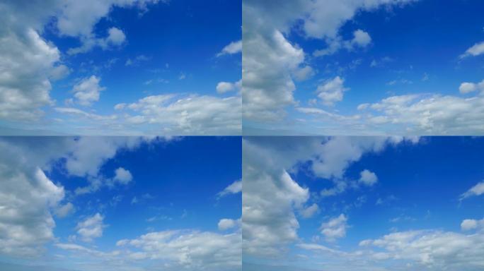 晴朗天空的风景蓝天白云蓝天空镜稀薄白云