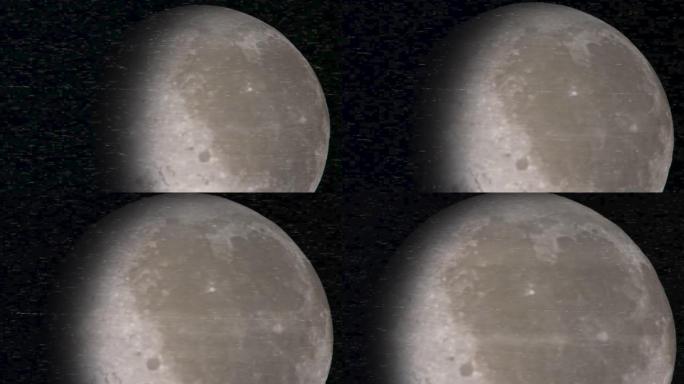 从轨道上拍摄月球