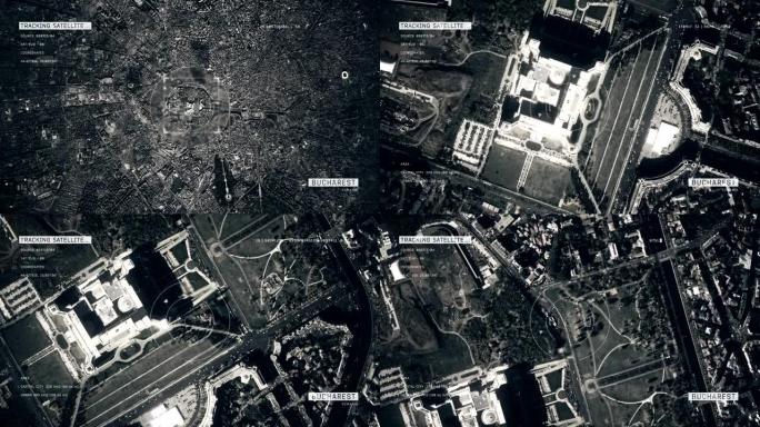 布加勒斯特的卫星图像