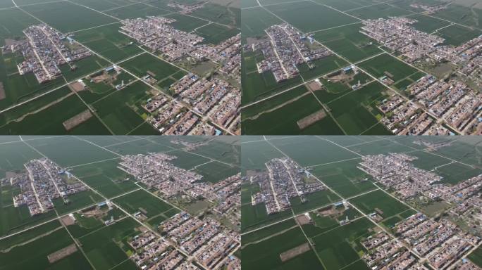 陕西农村航拍麦田4