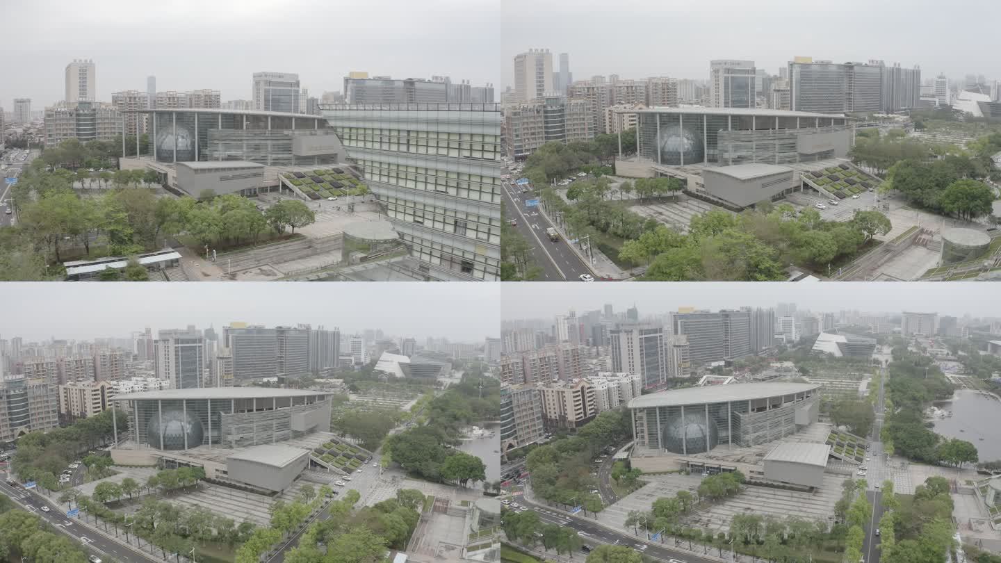 广东省东莞市科学技术博物馆六大馆航拍