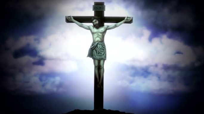 十字架上的耶稣基督加略山被钉十字架
