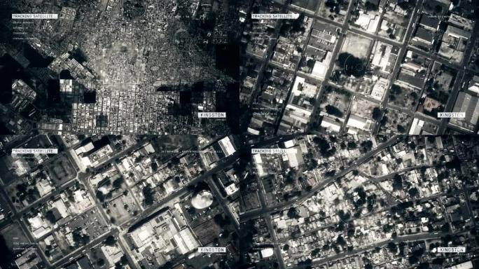 金斯敦的卫星图像