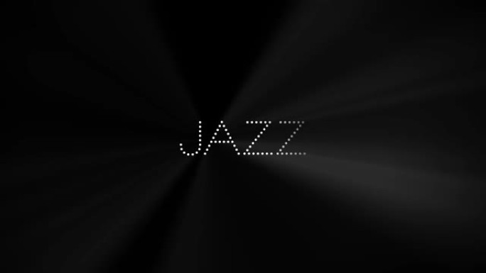 黑色背景上的文字爵士乐，用于复合模式-屏幕