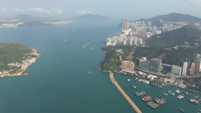 鲤鱼门鸟瞰图香港维多利亚港