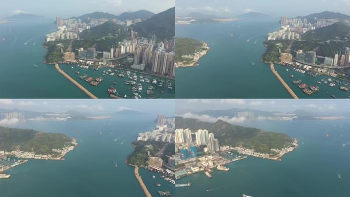 鲤鱼门鸟瞰图香港维多利亚港