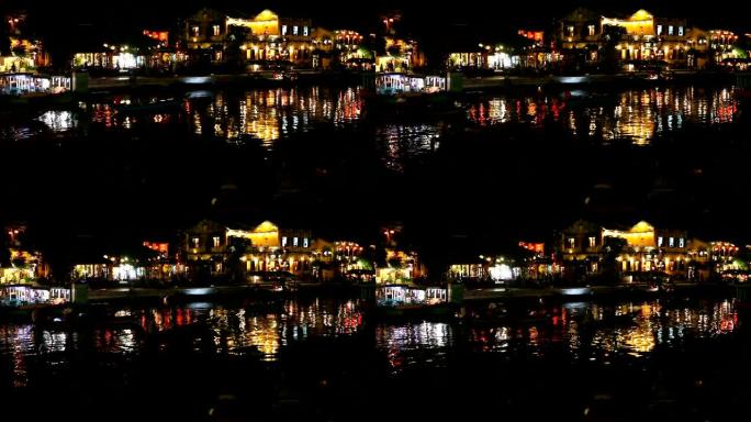 晚上的越南会安老城