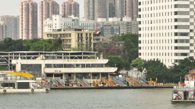 广州沙面码头全貌