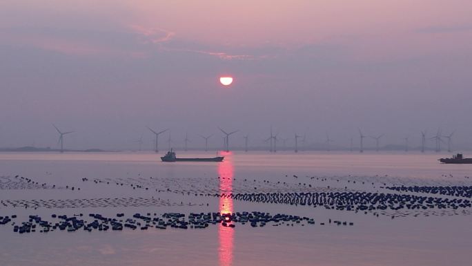 平潭海边夕阳