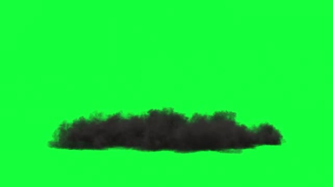 爆炸和烟雾爆炸隔离在绿屏背景视频元素包3个剪辑