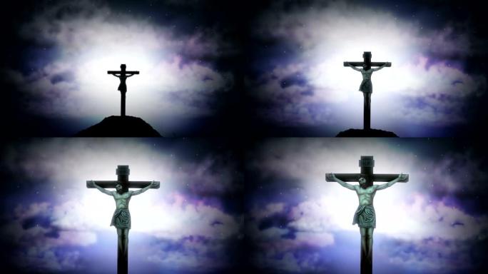 十字架上的耶稣基督被钉十字架