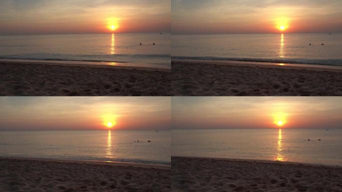 越南富国岛长滩的日落